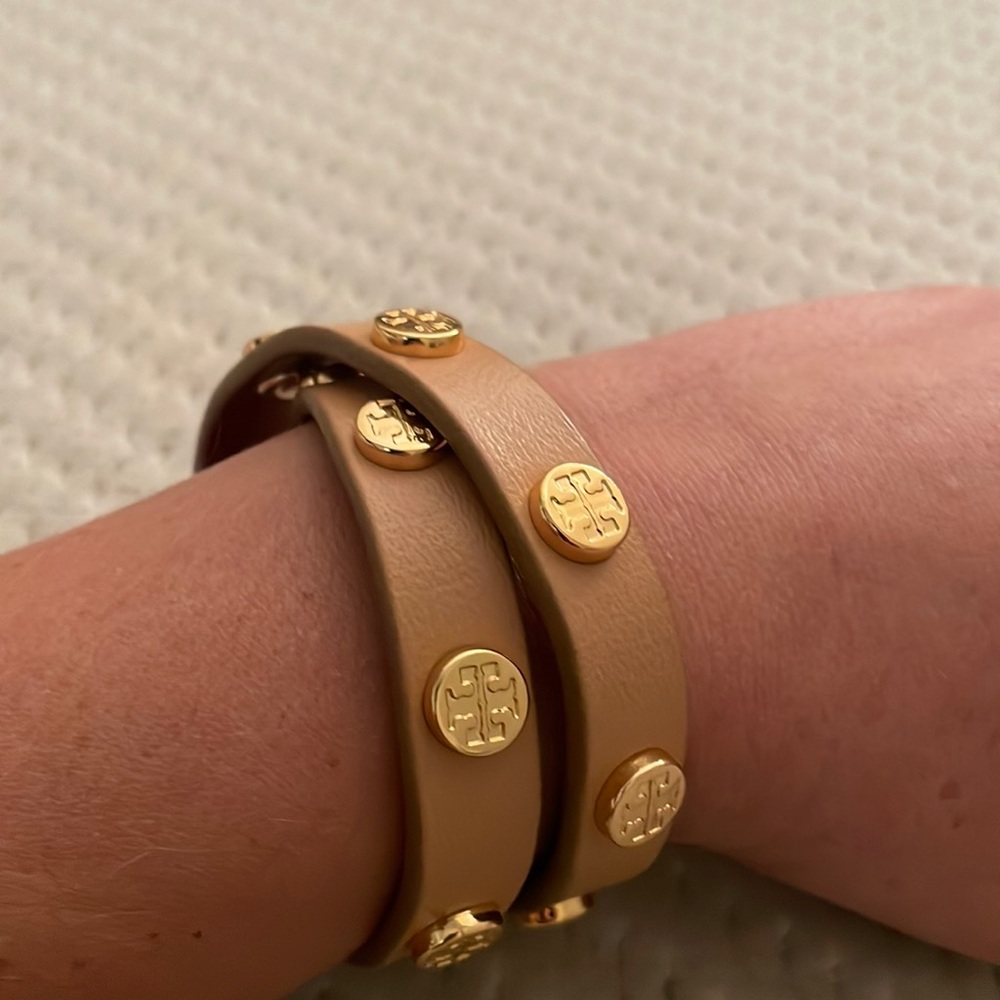 Tory Burch wrap leather bracelet